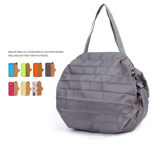 Eco-Friendly Foldable Shopping Bag in Gray
