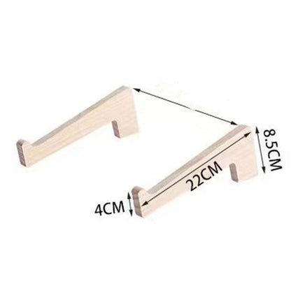 Eco-Friendly Natural Wood Vertical Laptop Stand