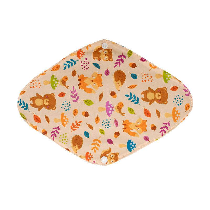 Eco-Friendly Reusable Cloth Menstrual Pads - Multicolored Patterns