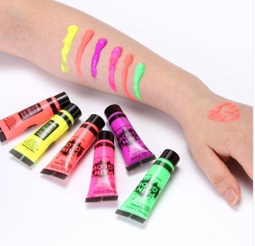 Neon Non-Toxic Body Paint in Eco-Friendly Tubes