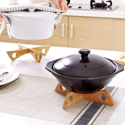 Eco-Friendly Bamboo Trivet - Sustainable Kitchen Essential