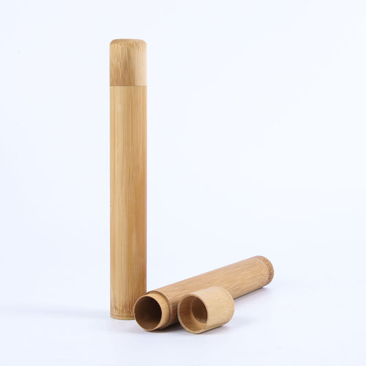 Eco-Friendly Bamboo Toothbrush Holder - Sustainable Travel Case