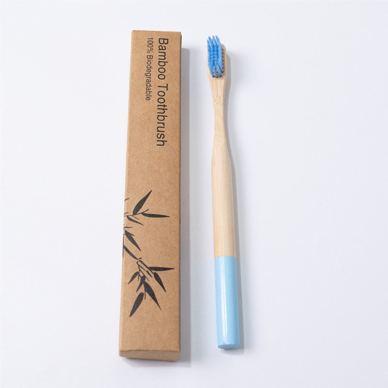 Eco-Friendly Bamboo Toothbrush with Biodegradable Handle