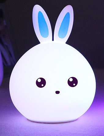 Eco-Friendly Rabbit Night Light - Soft Silicone LED for Kids