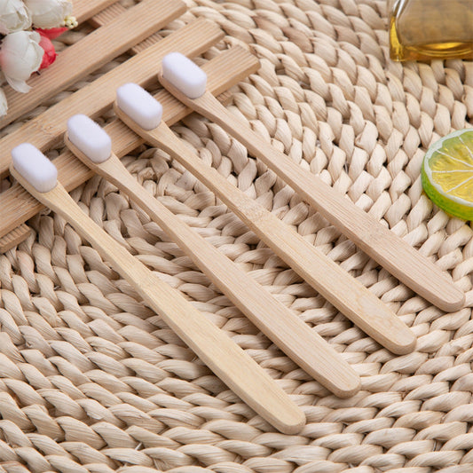 Eco-Friendly Bamboo Toothbrush with Natural Bristles