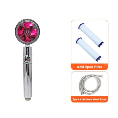 Water-Saving Handheld Shower Head with 360° Rotation and Adjustable Angles