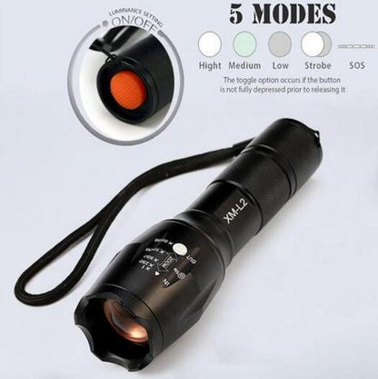Eco-Friendly Rechargeable Aluminum Flashlight - Durable & Sustainable Lighting Solution