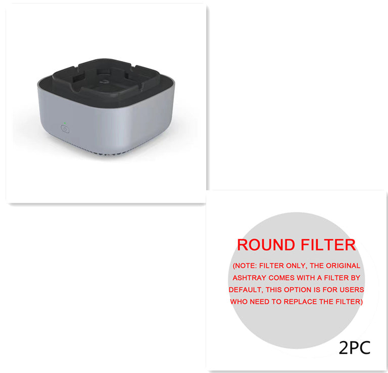 Green Multipurpose Ashtray Air Purifier - Smoke & Odor Reducer