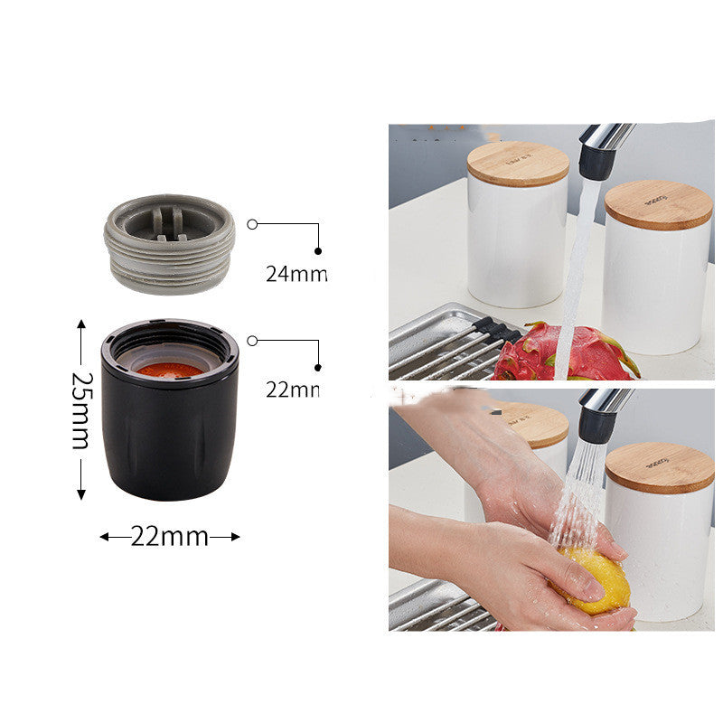 Water-Saving Silver Faucet Aerator - Eco-Friendly, Durable, Cylindrical Design