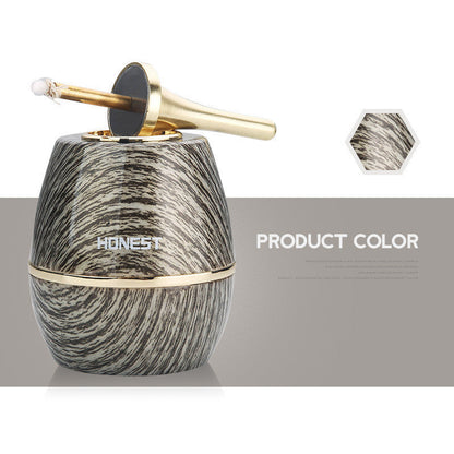 Eco-Friendly Black & Gold Oil Lamp - Sustainable Lighting Solution