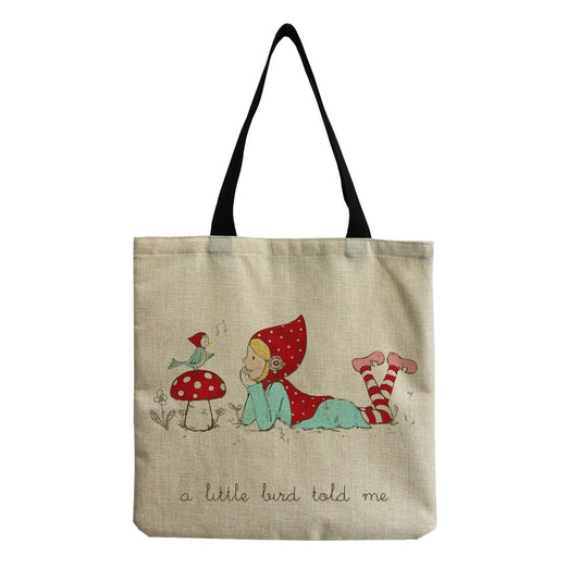 Eco-Friendly Canvas Tote Bag with Colorful Design