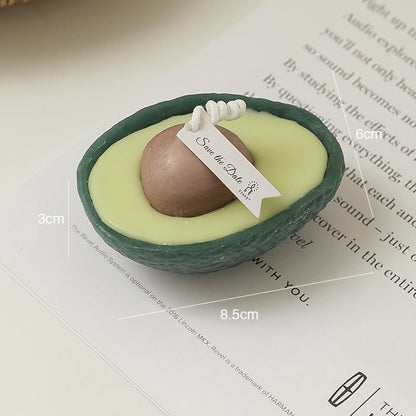 Avocado-Shaped Natural Soap Bar - Eco-Friendly, Biodegradable, Plastic-Free