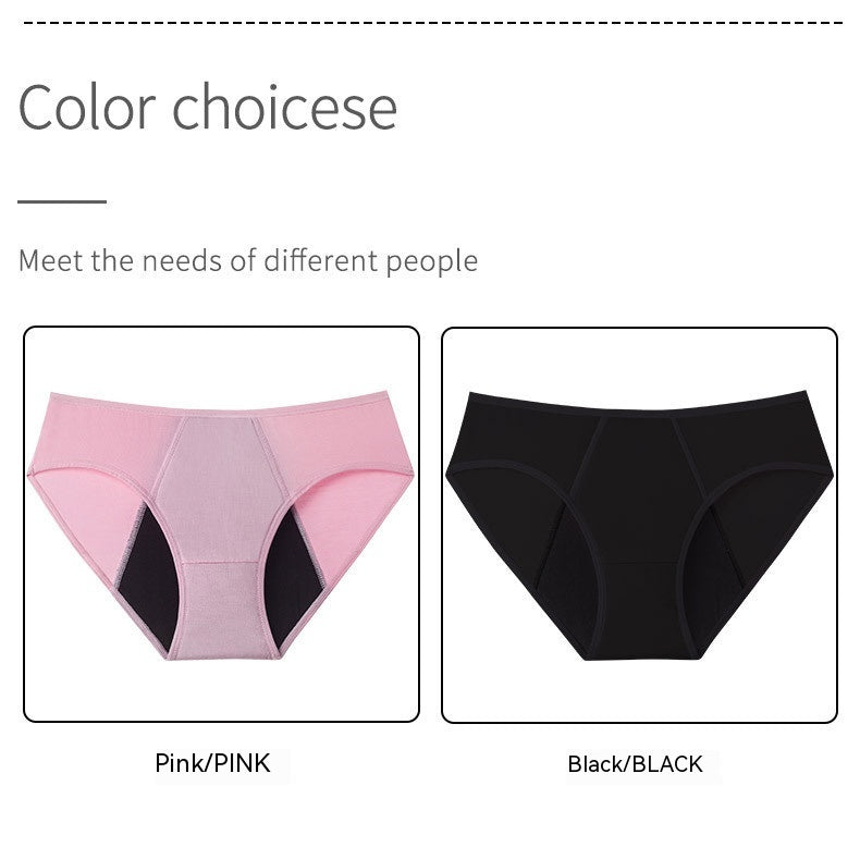 Eco-Friendly Reusable Period Underwear - Black & Pink Briefs