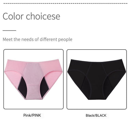 Eco-Friendly Reusable Period Underwear - Black & Pink Briefs