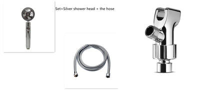Water-Saving Handheld Shower Head with 360° Rotation and Adjustable Angles