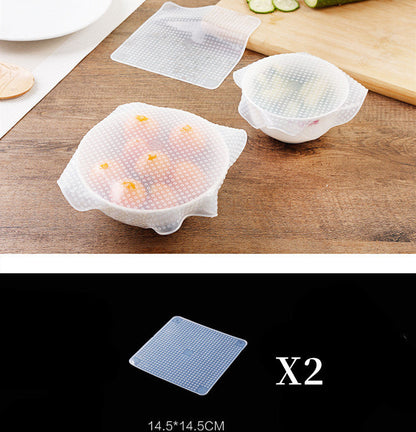 Reusable Silicone Food Covers - Eco-Friendly Stretchable Bowl Lids
