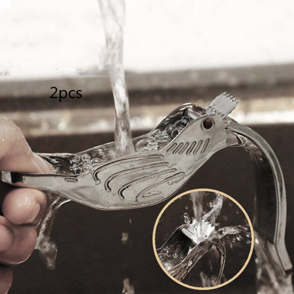 Bird-Shaped Stainless Steel Lemon Press - Eco-Friendly Manual Citrus Juicer