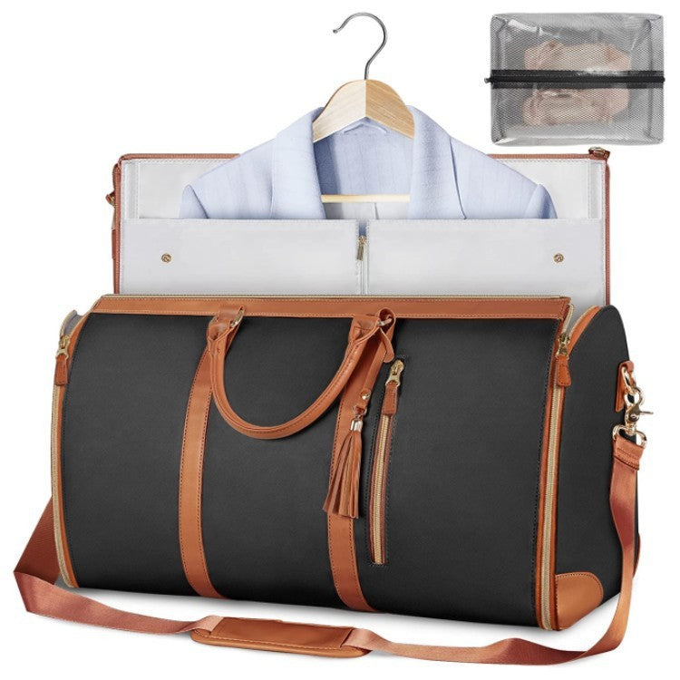 Versatile Light Pink Garment & Duffel Bag for Eco-Friendly Travel
