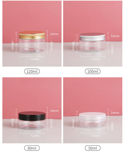 Eco-Friendly Clear Storage Jars with Black Lids - Sustainable Kitchen Organization