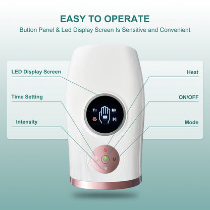 Rechargeable Ergonomic Hand Massager for Stress Relief and Wellness