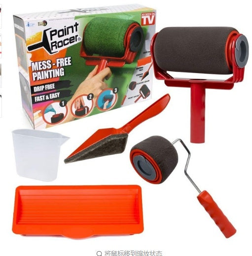 Eco-Friendly Paint Roller Set with Reusable Foam Rollers and Accessories