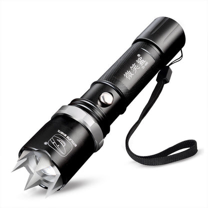 Ultra-Bright Self-Defense LED Flashlight in Matte Black