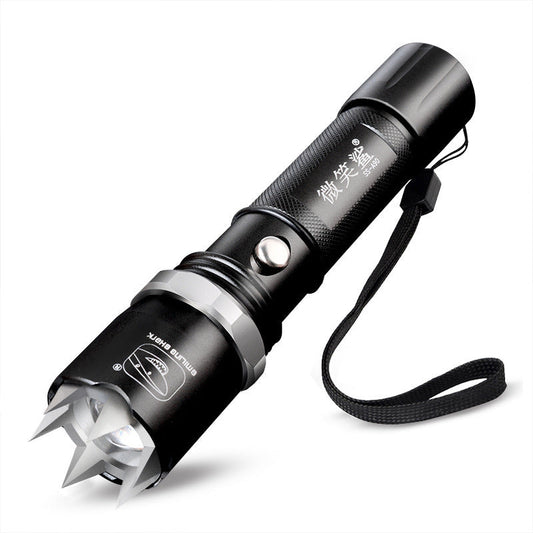 Ultra-Bright Self-Defense LED Flashlight in Matte Black