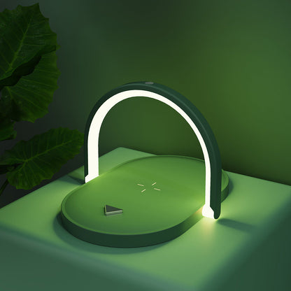 Wireless Charger Night Light & Phone Holder - Eco-Friendly Multi-Functional Station