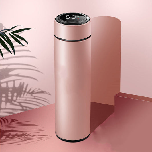 Pink Insulated Stainless Steel Thermos Bottle