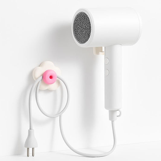 Flower Suction Cup Hook – Cream Color Decorative Design