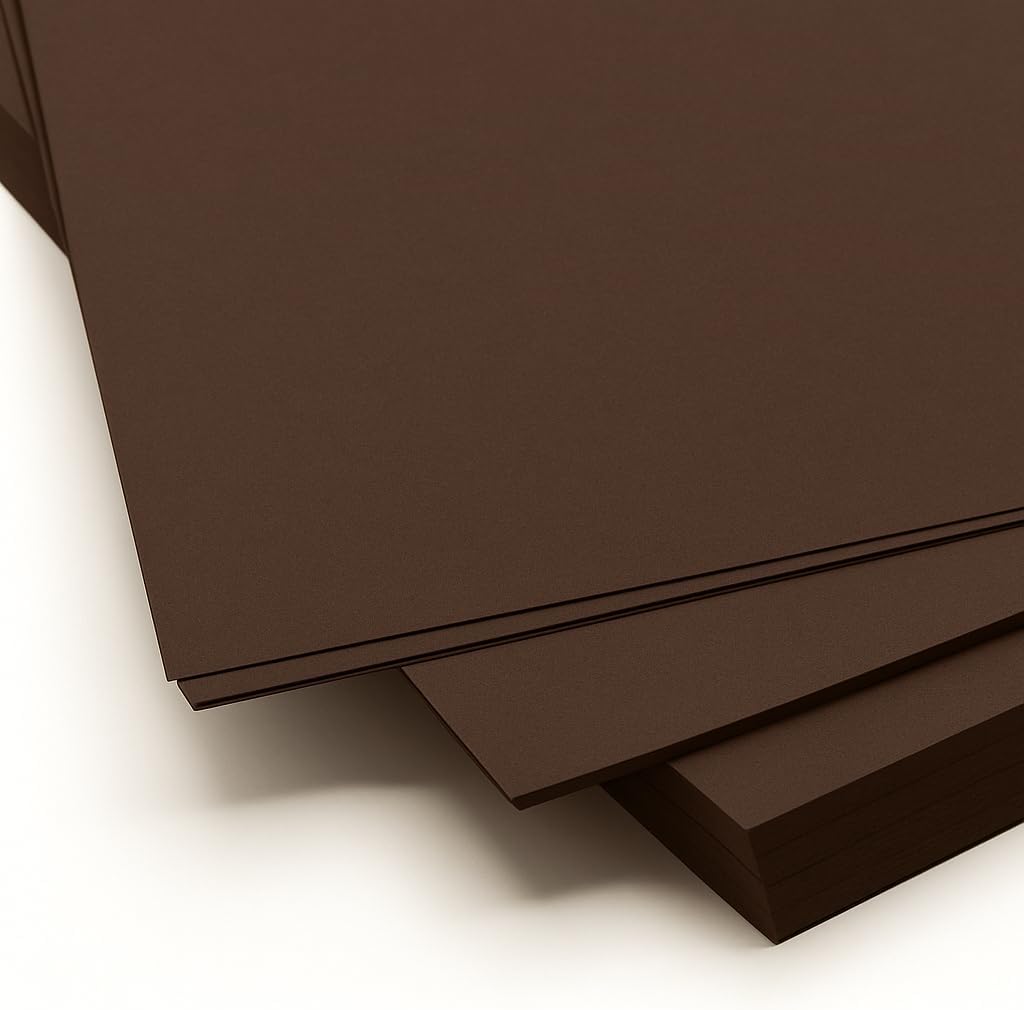 96 Pieces A4 Size Dark Brown Chart Papers for Crafting and Projects