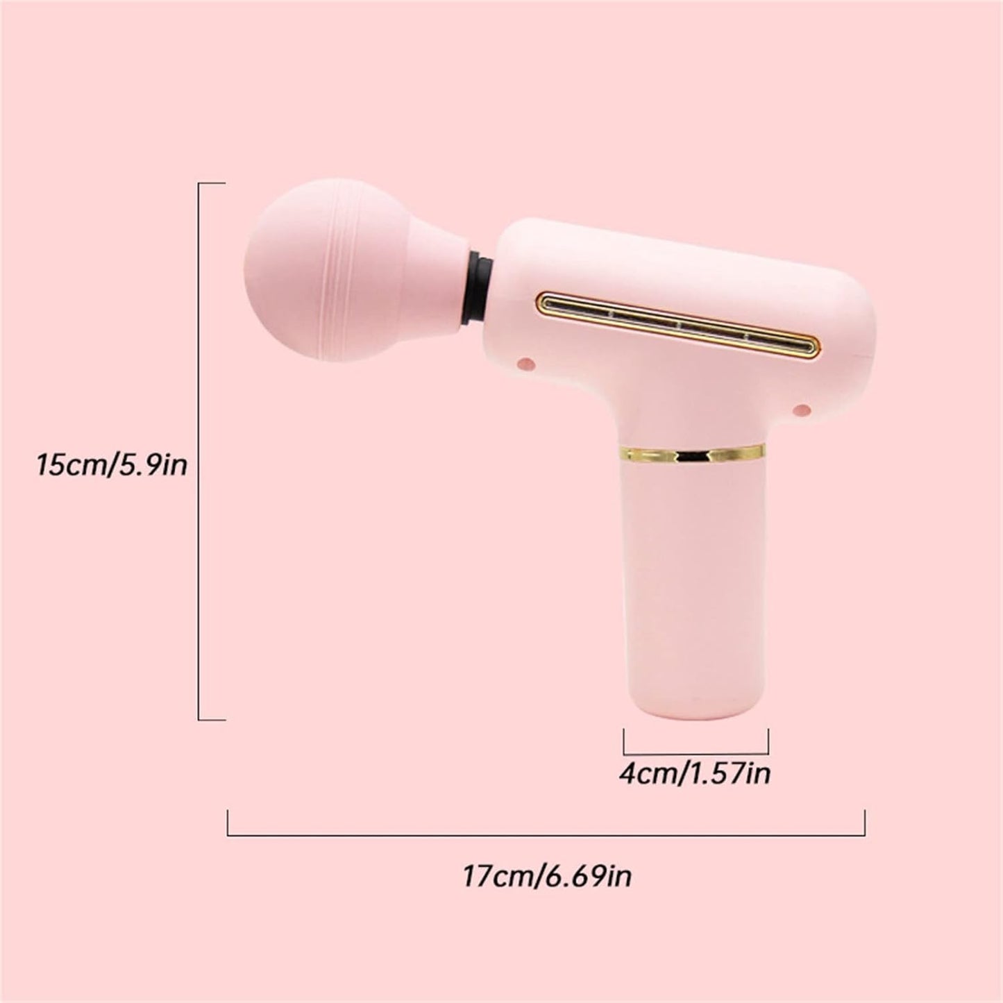Mini Deep Tissue Massager, USB Charging, Portable, Lightweight, For Athletes, Gifts, Super Quiet, Back Massage Bar, One Size