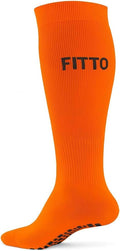 96 Pieces Anti-Slip Orange Football Socks for Kids - Comfortable & Durable Sports Socks