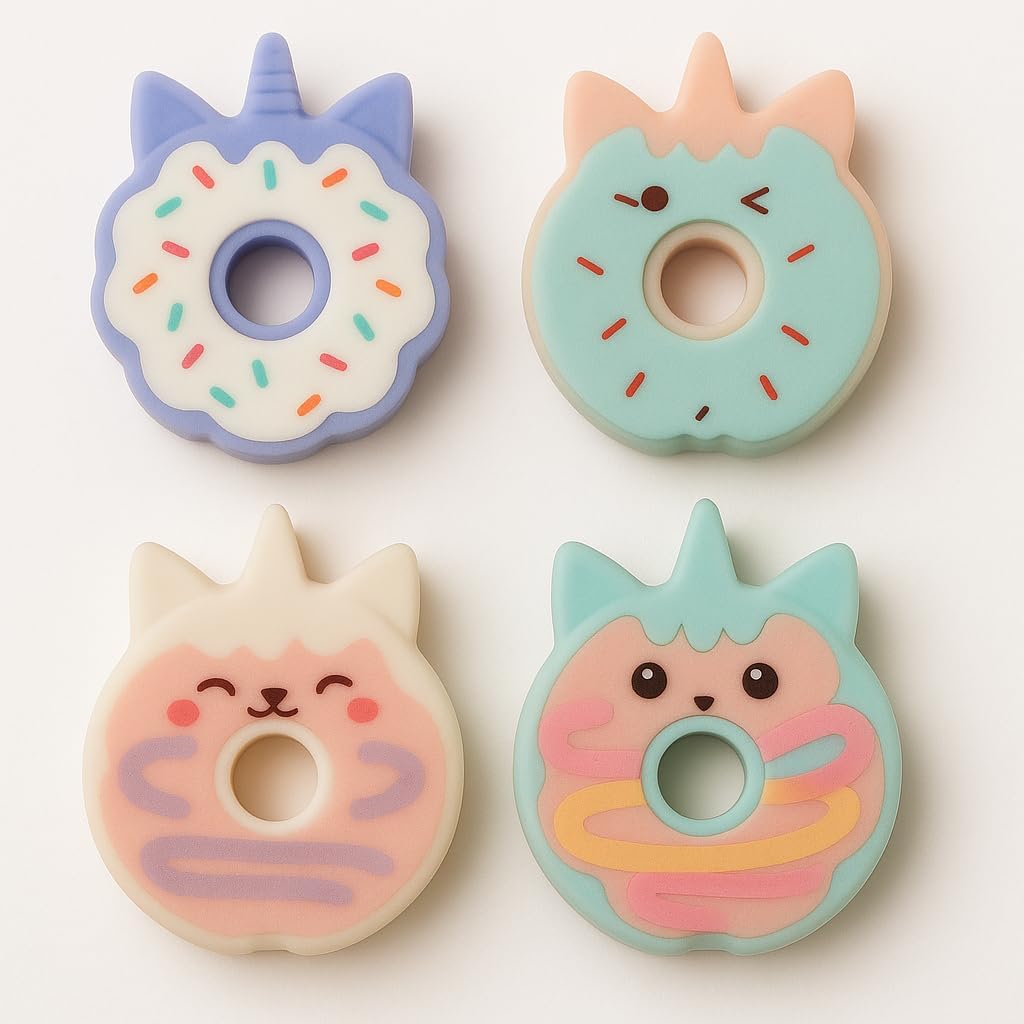 120 Pieces 4 Pieces Assorted Cat Shaped Erasers (Assorted Colors)