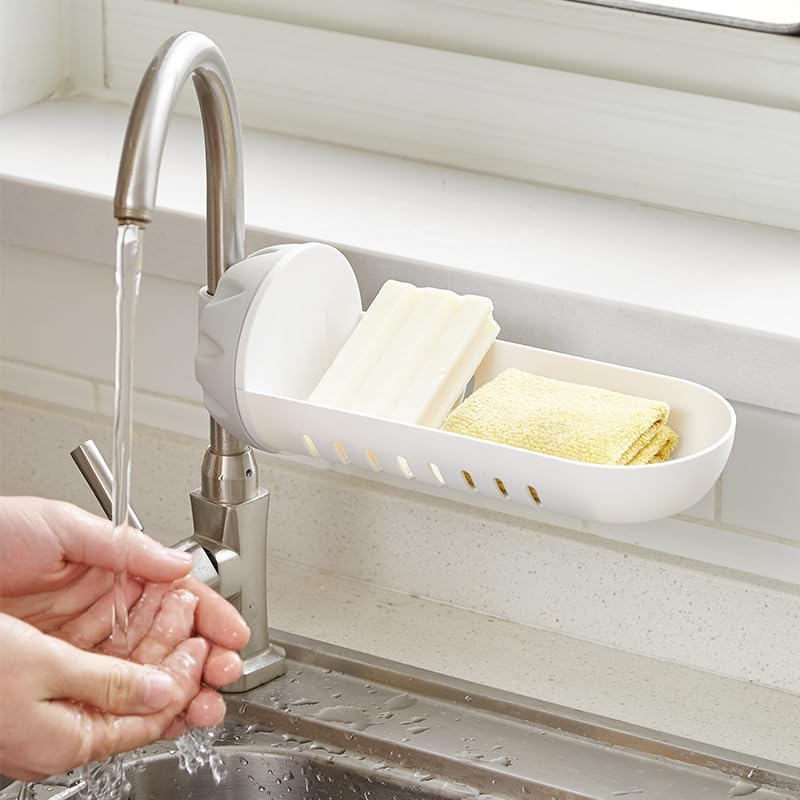 144 Pieces Dual Tier Faucet Shelvings (Lightweight PP MaterialLight Grey/Dark Grey)