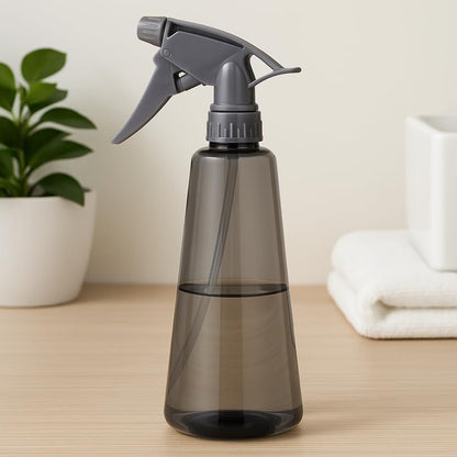 Transparent Spray Bottle for Cleaning, Gardening, Hair Styling, 500ml Capacity, Adjustable Nozzle