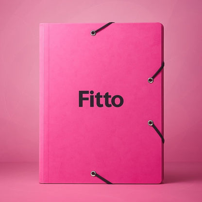 Card Board Folder for A4 Sheets 34x26cm Pink Office Organizer