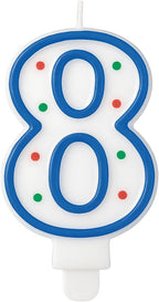 240 Pieces Birthday Candle Number 8s (Fun Numeric Cake Candle for Birthday Parties – Celebrations & Cake Decor)