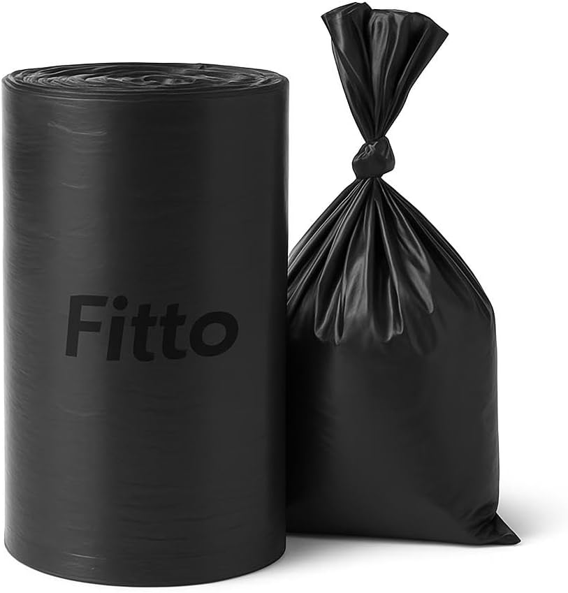 240 Pieces 30 Black Garbage Bags (35 Gallon – 50x60cm Size for Home and Office Use)