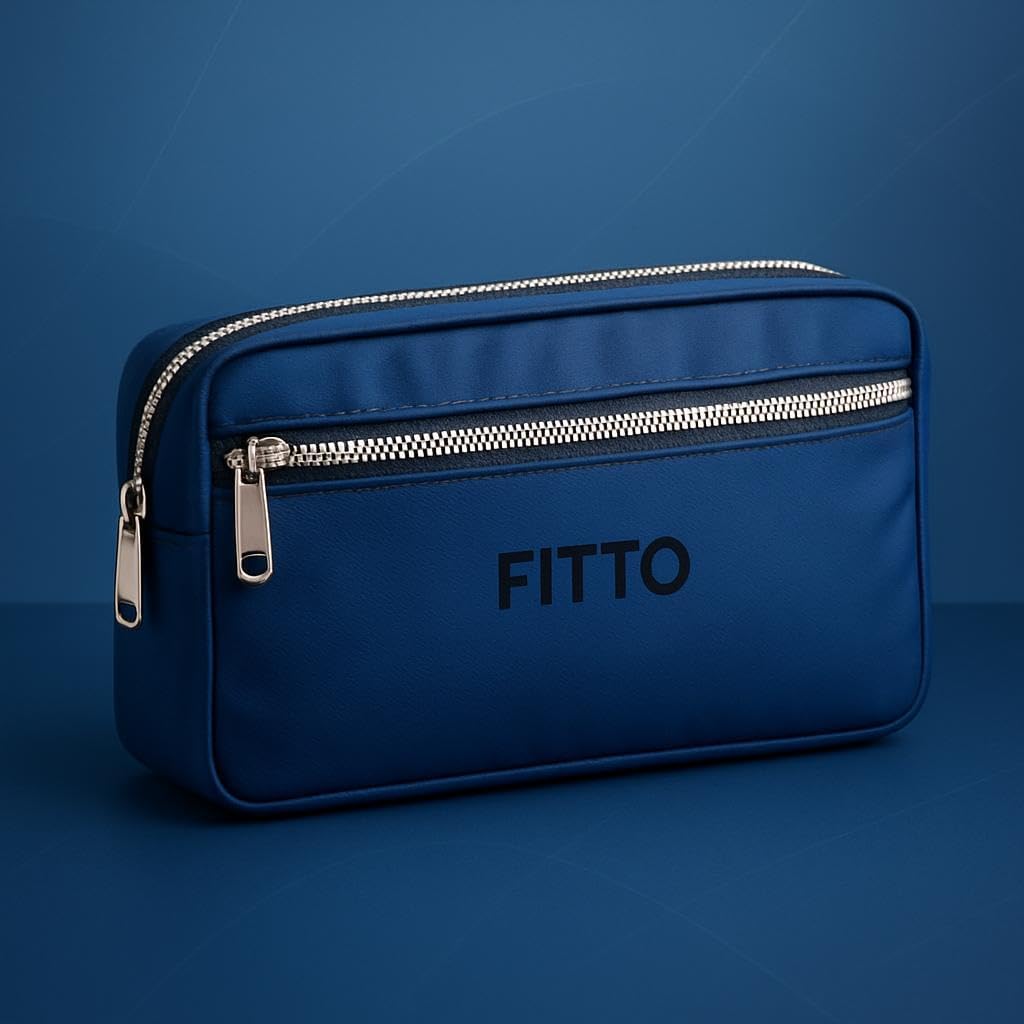 Pencil Case 20x6.5x11cm Blue - Compact Organizer for School, Office & Travel