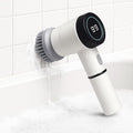 60 Pieces Electronic Cleaning Brushes for Bathroom & Kitchen | LED Display (5 Brush Heads – 3 Cleaning Modes | Powerful Scrubber for Tough Stains | Multipurpose Cordless Cleaner for Home Surfaces)