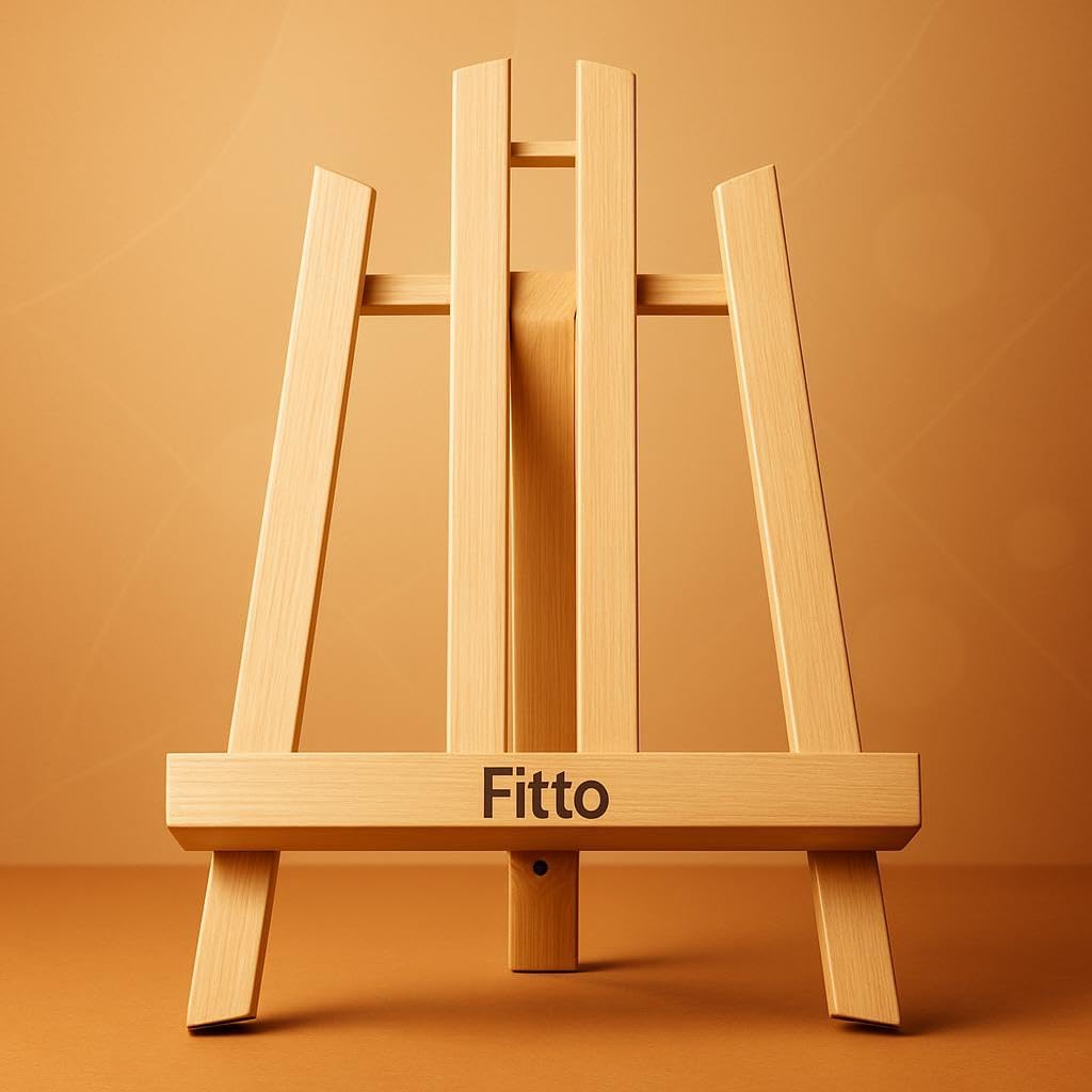 96 Pieces 40cm Tabletop Wooden Display Stand & Artist Easels for Home & Office