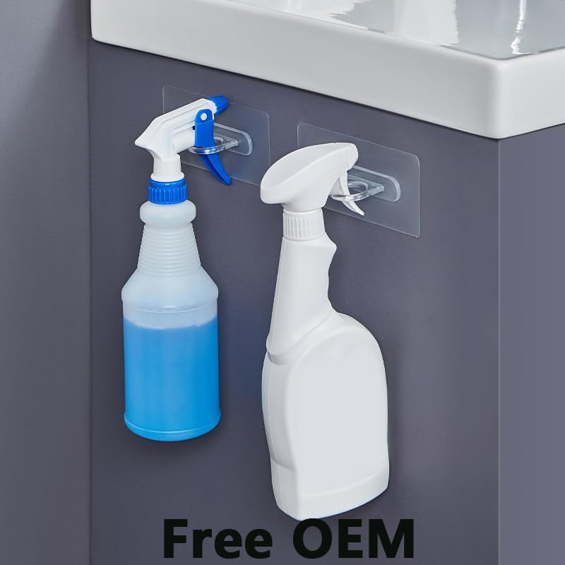 96 Pieces Double Hole Transparent Hooks for Bottles - 6 Pieces