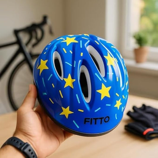 Blue Cycling Helmet for Adults - Lightweight, Adjustable, and Safe