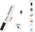 120 Pieces Black Permanent Markers (14.5 cm – 3 mm Tip – Ideal for Office and School Use)