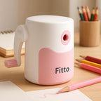 96 Pieces Pencil Sharpeners with Container Pink
