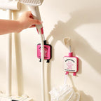 144 Pieces Adhesive Shower Brackets (No-Drill Wall-Mounted Design – Cream + Rose Red – Black + Rose Red – Combo Pack of 2)