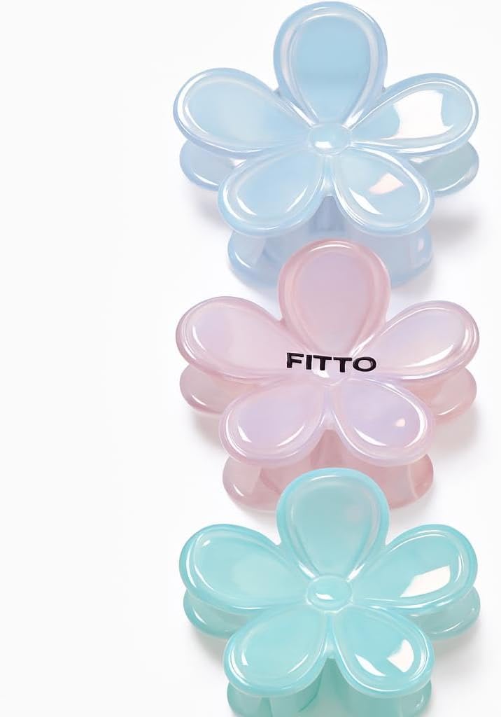 120 Pieces Stunning Lily Flower Hair Clip - 3 Set Large Hair Claws for Women (Assorted Colors)