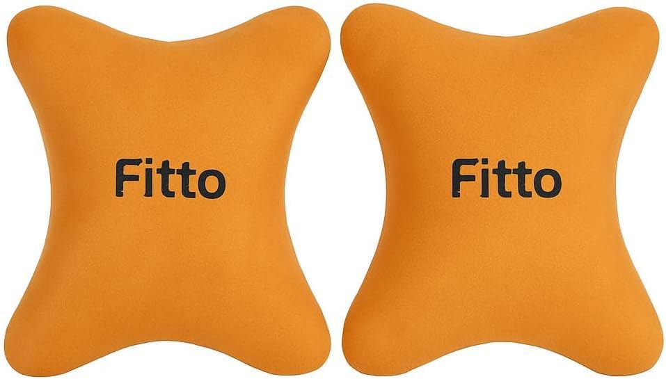 96 Pieces Car Headrest Neck Cushion Pillows (pack of 2 – Orange)