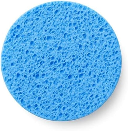 Blue Makeup Removal Sponge - Reusable Washable Facial Cleansing Sponge & Makeup Remover Pad for Face, Eyes & Sensitive Skin